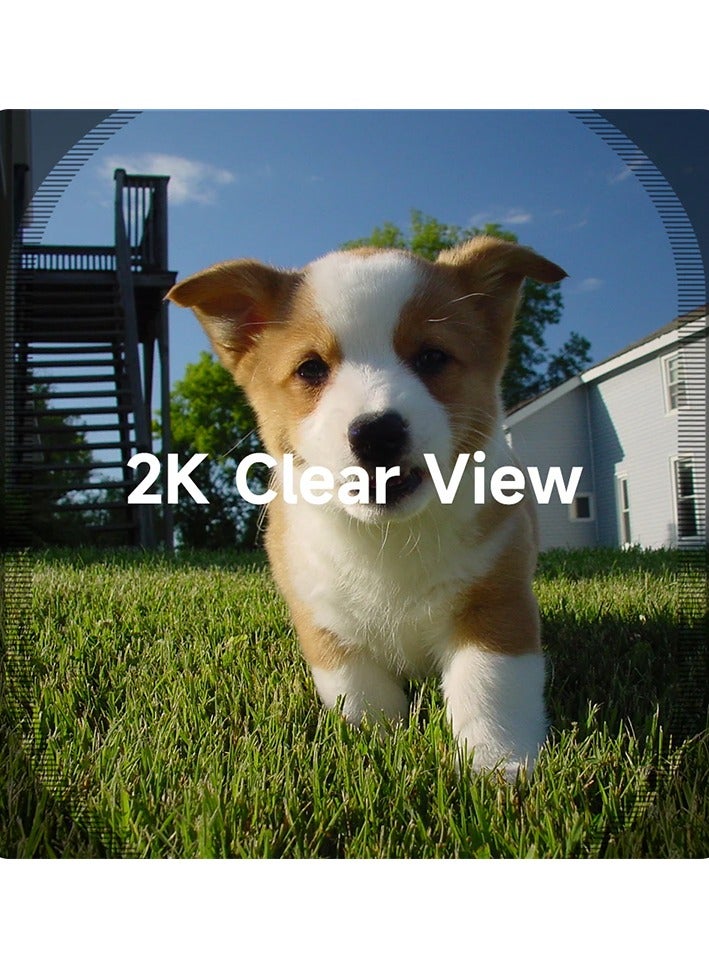 إيميلاب كاميرا مراقبة إميلاب ذكية خارجية بدقة 2K واي فاي تعمل بالكهرباء مع كشاف ضوء EC3-Lite - أبيض - Image 3