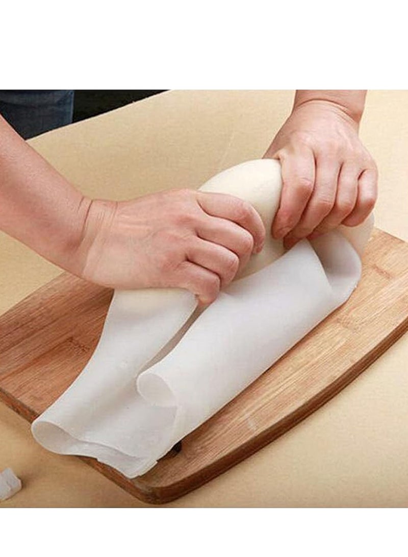 3 Piece Silicone Dough Bag, Reusable Kneading Dough Bag Thickened Dough Mixer Bag Improve Multifunctional Dough Mixer for Bread Making Cooking Tool Easy to Wash Flour Mixing Bag (7.08*8.66inch) - Image 2
