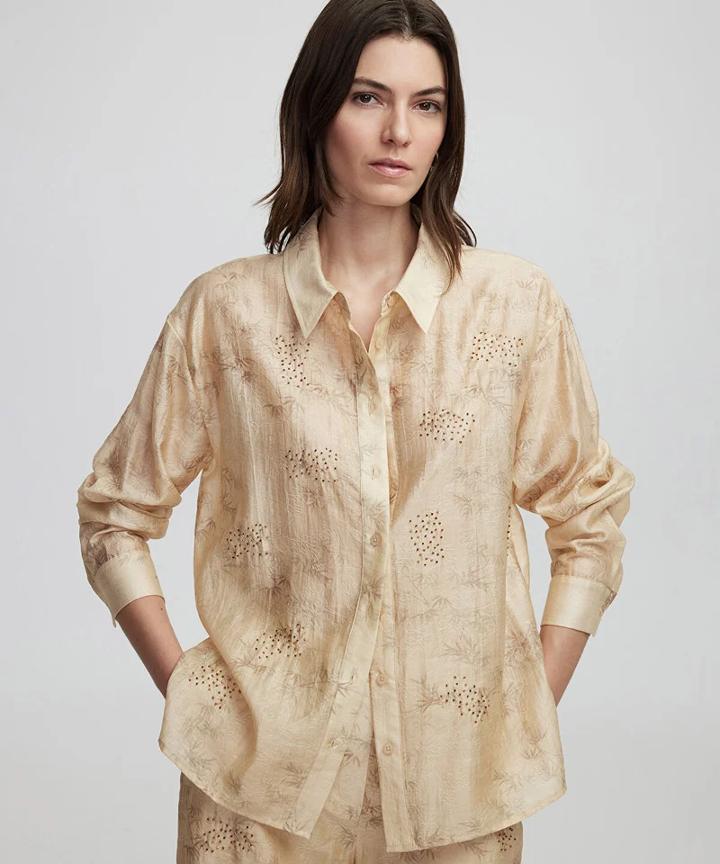 Ipekyol Embroidered And Jacquard Shirt