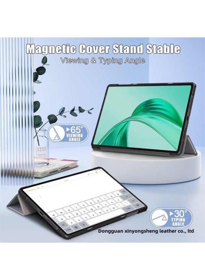 Honor PadX8a 11-inch Tablet Case Trifold Caster Stand Hard Case-Color:Dark Blue-Applicable Models:Honor Tablet X8a 11inch 2024 Model - Image 3