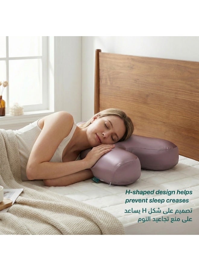 تكستيد قطعة واحدة، وسادة نوم تجميل إرگونومية بتأثير تبريد، وسادة دعم للرقبة للراحة في غرفة النوم، وسادة تجميل مساعدة على النوم لمن ينامون على الجانب، والظهر، والبطن، وللعناية اليومية بالبشرة - Image 5