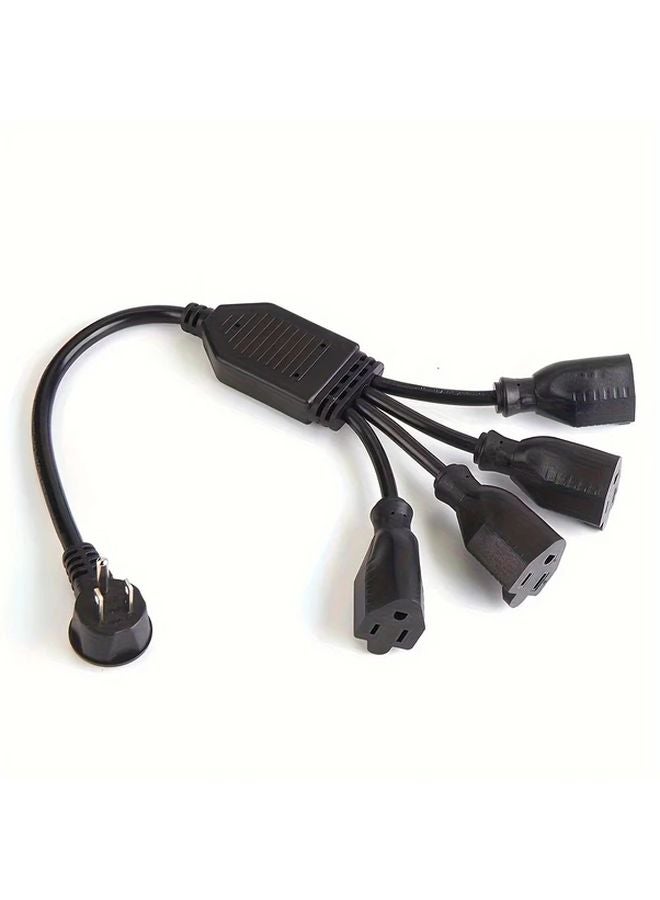 16 3 SJTW Heavy Duty Extension Cord 13A NEMA 5 15P to 5 15R 19 69 Inch Flame Retardant Black - Image 4