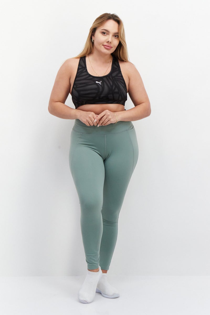 PUMA Women Sportswear Fit Padded Brand Logo Sports Bra, Black - Image 3