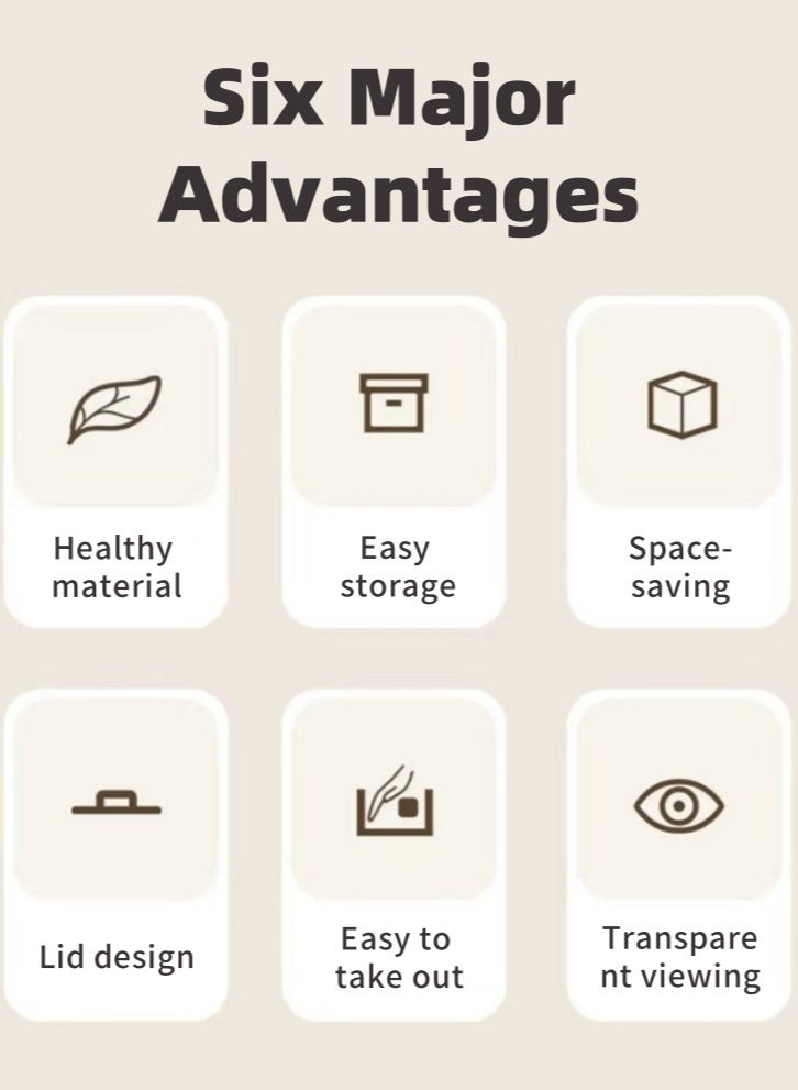 لولكس حاويات طعام لولاكس للمطبخ، لتخزين الطعام، حاويات بلاستيكية، 4 قطع بلاستيكية قابلة لإعادة الاستخدام، مجموعة حاويات تحضير الوجبات، منظمات مطبخ قابلة للتكديس، قابلة للاستخدام في الميكروويف، آمنة للاستخدام في الفريزر، آمنة للاستخدام في غسالة الأطباق - Image 4