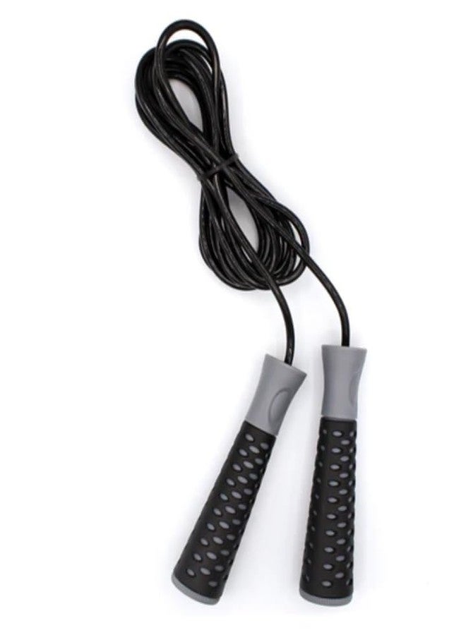ANTINA Fitness Polypropylene Skipping Ropes with Bearing Freestyle Skipping Rope Best in Fitness, Sports, Exercise, Workout(GREYBLACK) - Image 1