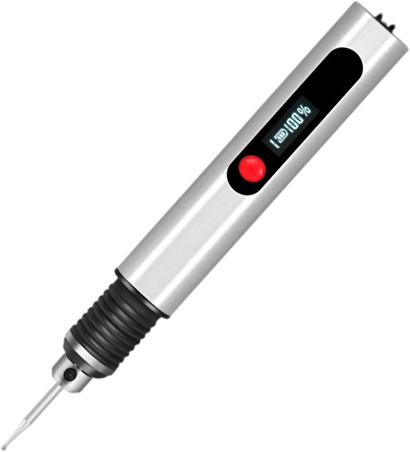 Cordless Engraving Pen, Electric Tool, 3 Speeds, 30 Bits, 500Mah, Carving For Jade Stone Metal Glass, Power Display - Image 1