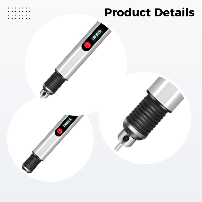 Cordless Engraving Pen, Electric Tool, 3 Speeds, 30 Bits, 500Mah, Carving For Jade Stone Metal Glass, Power Display - Image 4