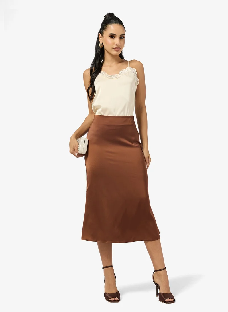 Ginger Basics  Satin Lace Cami Top for Women | Best Price UAE