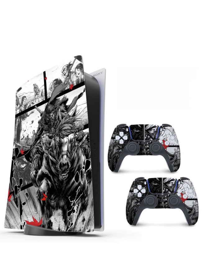 For PS5 Game Machine Sticker Digital Version Of The Whole Body Sticker PS5 Optical Drive Version Of The Digital Version Of The PS5 Sticker-Color:AL-PS5-044-OT - Image 4