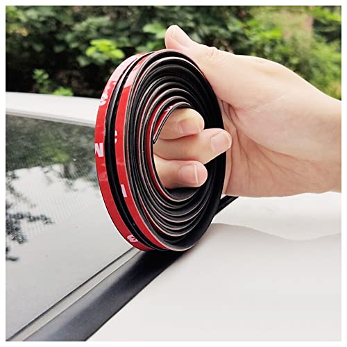 KIFIDAN 14MM x 23FT TShape Car Sunroof Seal Rubber Edge TrimCuttable Automotive Weather Stripping with Self Adhesive for WindshieldUniversal Rubber Seal Strip for Car Truck SUV 14mm23ft - Image 1