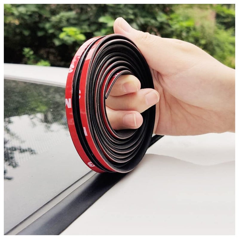 KIFIDAN 14MM x 23FT TShape Car Sunroof Seal Rubber Edge TrimCuttable Automotive Weather Stripping with Self Adhesive for WindshieldUniversal Rubber Seal Strip for Car Truck SUV 14mm23ft - Image 3