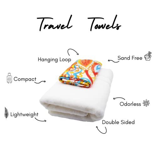 ECCOSOPHY Microfiber Beach Towel -Sand Free Towels are Quick Dry, Light Weight, Super Absorbent-Perfect Pool, Travel, Cruise, Camping Essentials - Oversized Extra Large for Adults (Ibiza) - Image 4