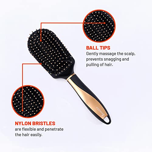Omidazzle Midazzle Premium Cushioned & Round Hair Brush For Men & Women - Pack Of 2 - Image 5