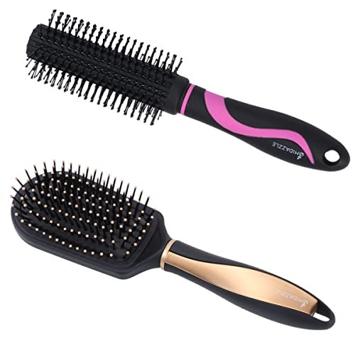 Omidazzle Midazzle Premium Cushioned & Round Hair Brush For Men & Women - Pack Of 2 - Image 3