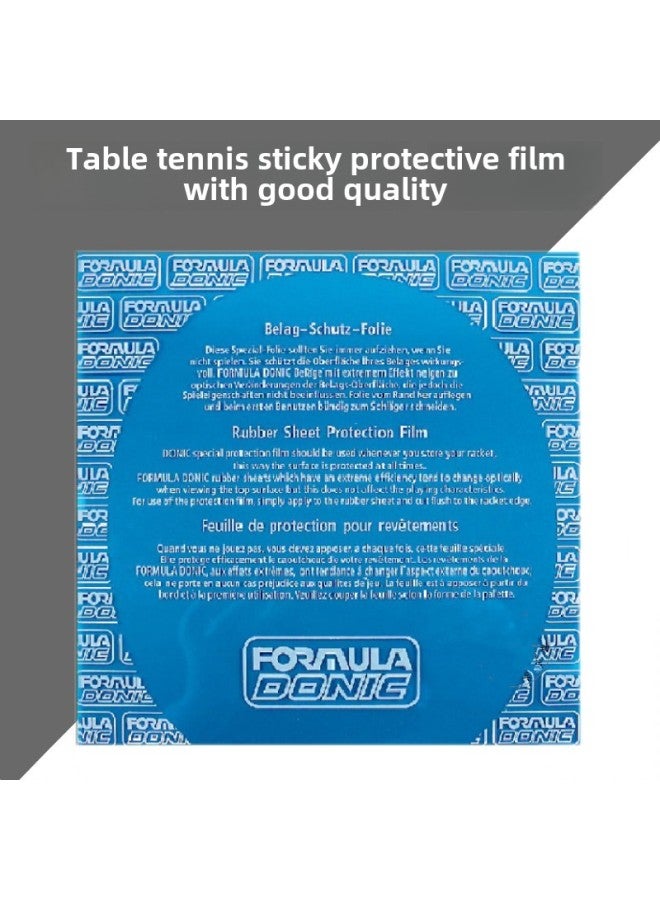 Special Offer Table Tennis Racket Astringent Adhesive Cover Film Adhesive Protective Film Double Happiness Adhesive Table Tennis Rubber Protective Film-Color:Domick Transparent Adhesive Film  - Image 2