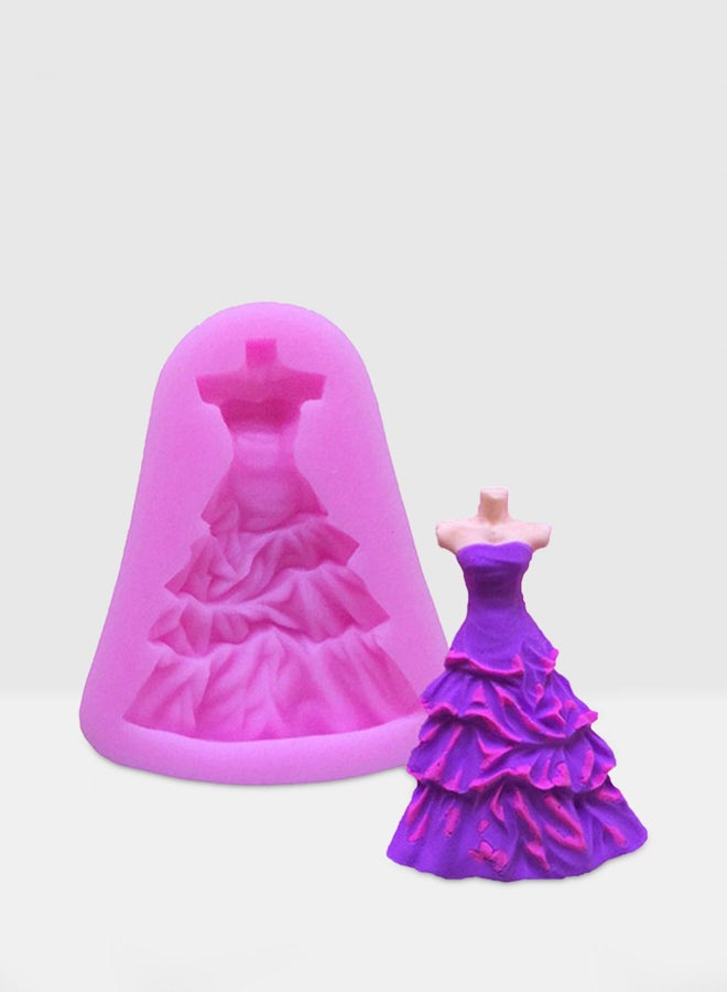 Fondant Mould Cake Decor Icing Paste Mold Pink - Image 1