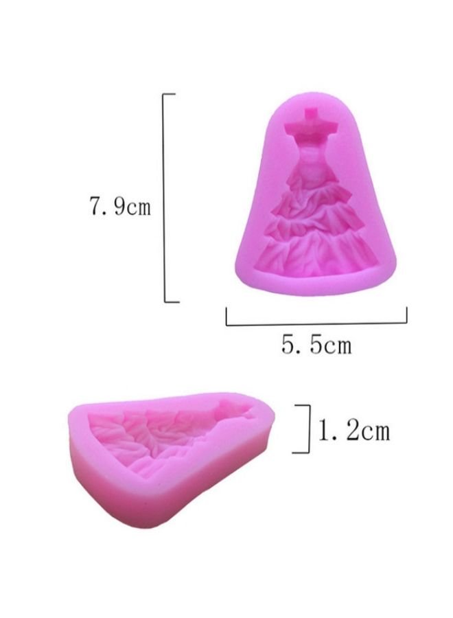 Fondant Mould Cake Decor Icing Paste Mold Pink - Image 3
