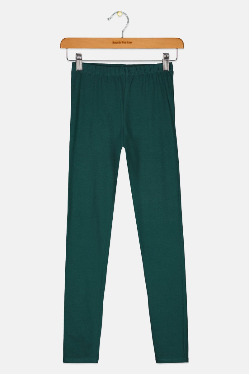 GAP بنطال ليغينغ سادة للفتيات، أخضر - Image 2