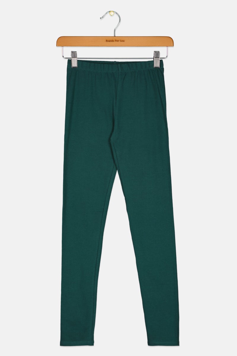GAP بنطال ليغينغ سادة للفتيات، أخضر - Image 1