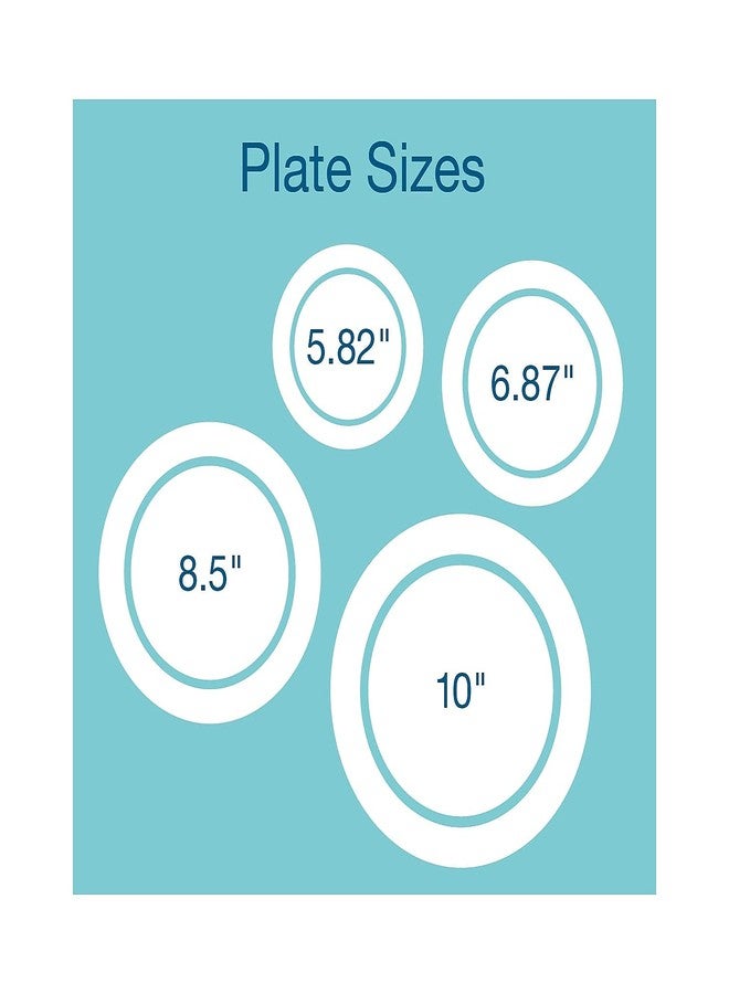 Georgia-Pacific Dixie SXP6WSPK Pathways Soak Proof Shield Heavyweight Paper Plates 5 7/8-Inch dia 125/Pack - Image 2