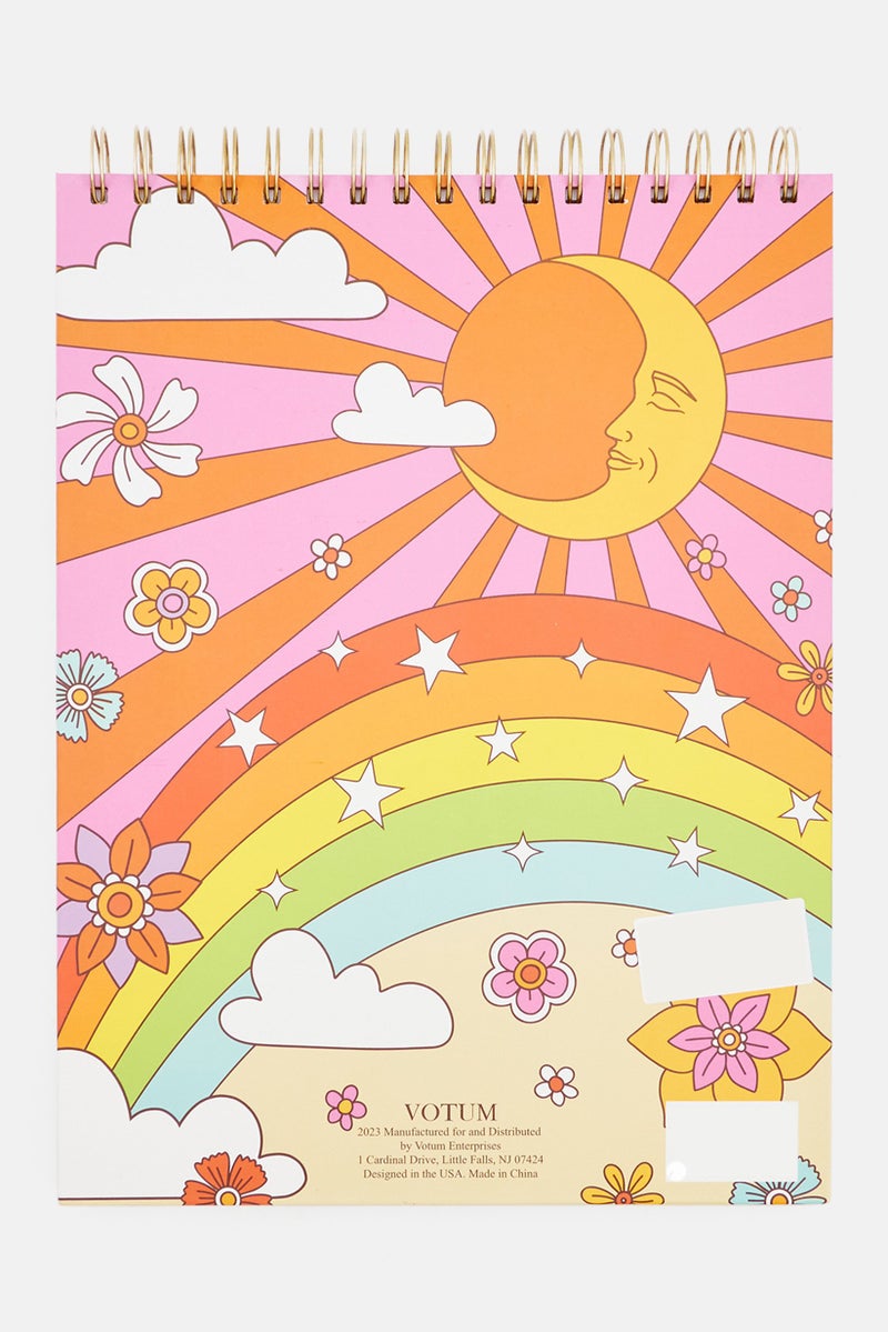 VOTUM Good Vibes Sketchbook Set With Ballpen 23 L x 30 H x 2 W cm, Pink Combo - Image 2