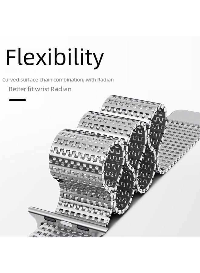 Bing Hong Apple Strap Iwatch Milanis Needle Chain Magnetic Suction Steel Strap Suitable For Applewatch Domino Strap - Image 3