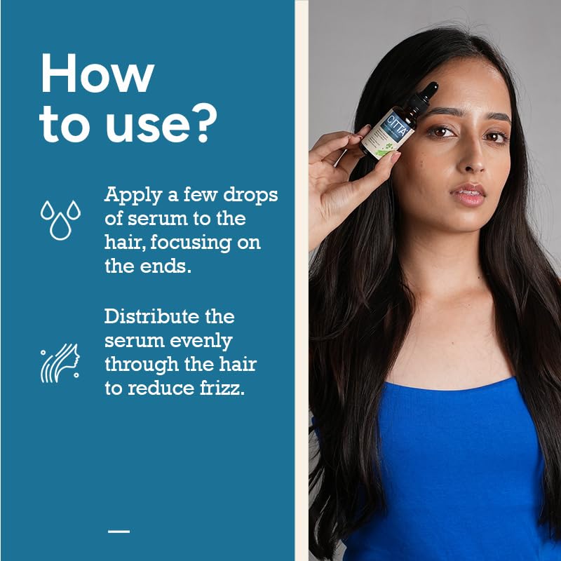 CITTA سيروم الشعر الخفيف للغاية ضد التجاعيد من CITTA لجميع أنواع الشعر وفروة الرأس - سيروم مضاد لتساقط الشعر للرجال والنساء - سيروم للتحكم في التجاعيد مع زيت المورينغا وزيت الحبة السوداء - علاج خفيف بعد الشامبو - يروض الشعر الجامح - 30 مل - Image 5