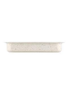 Bister Granite Rectangle OBOLONG  Baking Oven Tray (42*7.0) | Made of High-Quality | Nonstick With Flat Bottom Suitable For Oven | Beige Color.  - Image 4