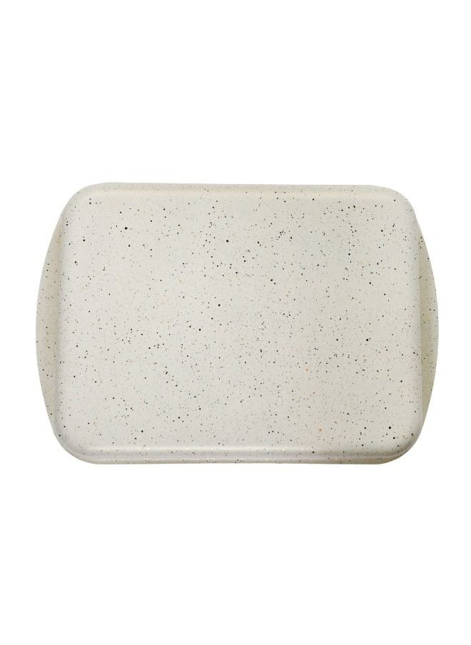 Bister - Granite Rectangle OBOLONG  Baking Oven Tray (42*7.0) | Made of High-Quality | Nonstick With Flat Bottom Suitable For Oven | Beige Color. - Image 1