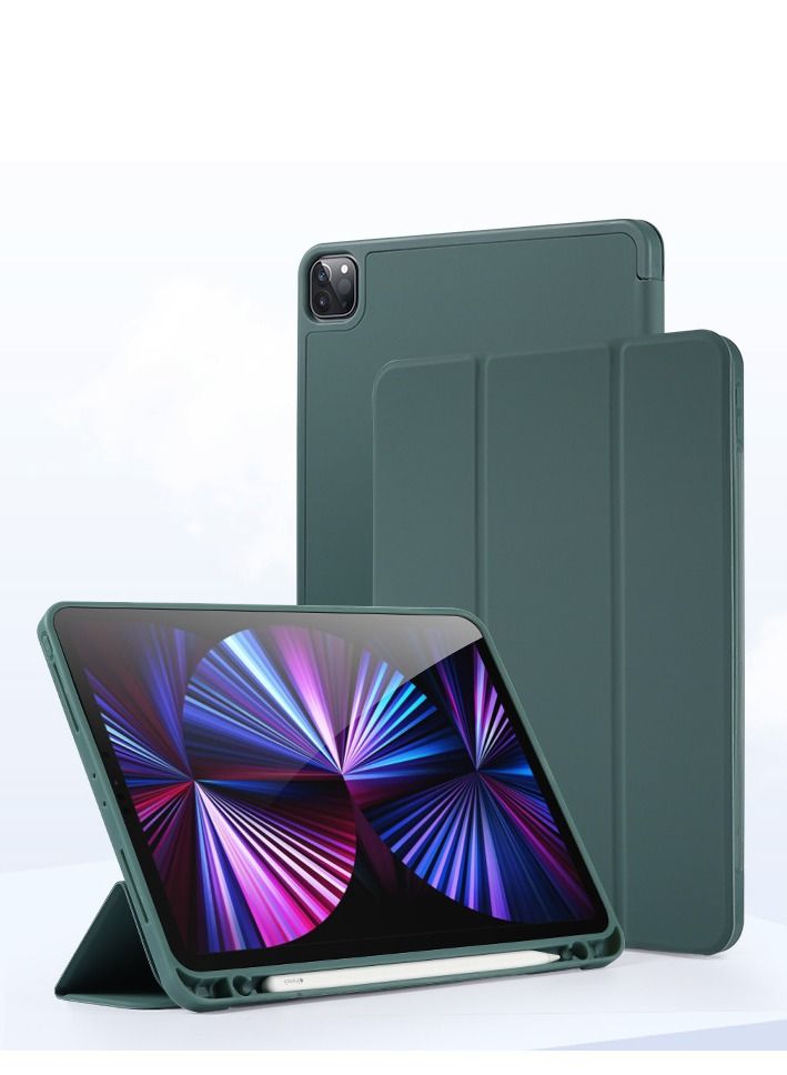 Loquat Green Soft Case Bottom Protective With Pen Slot For iPad