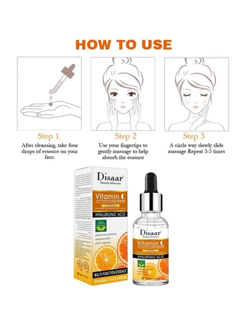 Disaar Vitamin C Hyaluronic Acid Face Serum 30ml  - Image 3