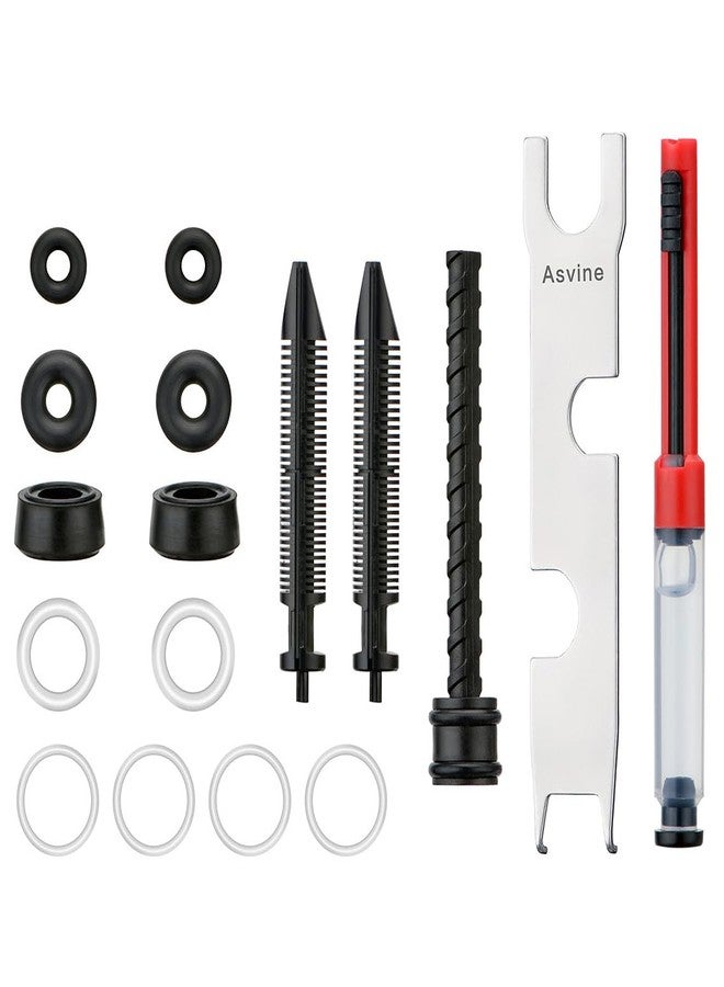 Asvine Vacuum and Piston Fountain Pen Accessories, Repair Parts Kit, O-Rings, Gaskets, Piston Rod, Grease, Feeds, Wrench - Image 1