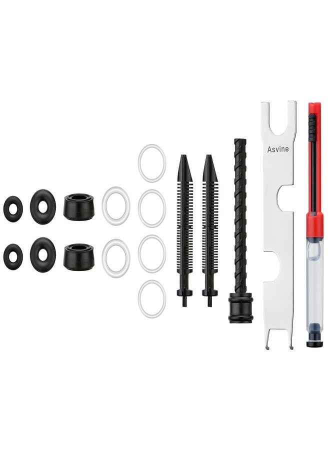Asvine Vacuum and Piston Fountain Pen Accessories, Repair Parts Kit, O-Rings, Gaskets, Piston Rod, Grease, Feeds, Wrench - Image 3