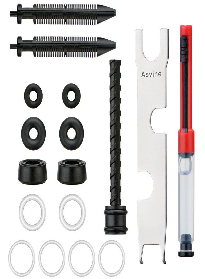 Asvine Vacuum and Piston Fountain Pen Accessories, Repair Parts Kit, O-Rings, Gaskets, Piston Rod, Grease, Feeds, Wrench - Image 4