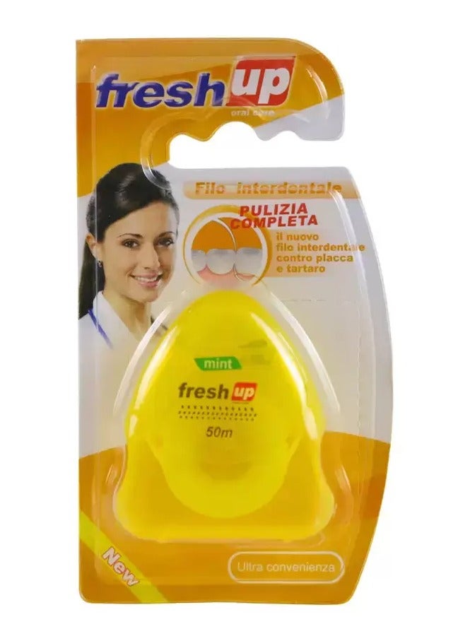 Fresh Up Interdental Floss Mint Flavor- 50m - Image 1