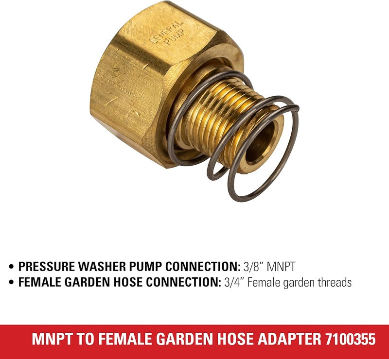 Simpson Cleaning 7100355 Replacement 34Inch Female Garden Hose for Pressure Washer Pumps 38Inch MNPT Gold - Image 4