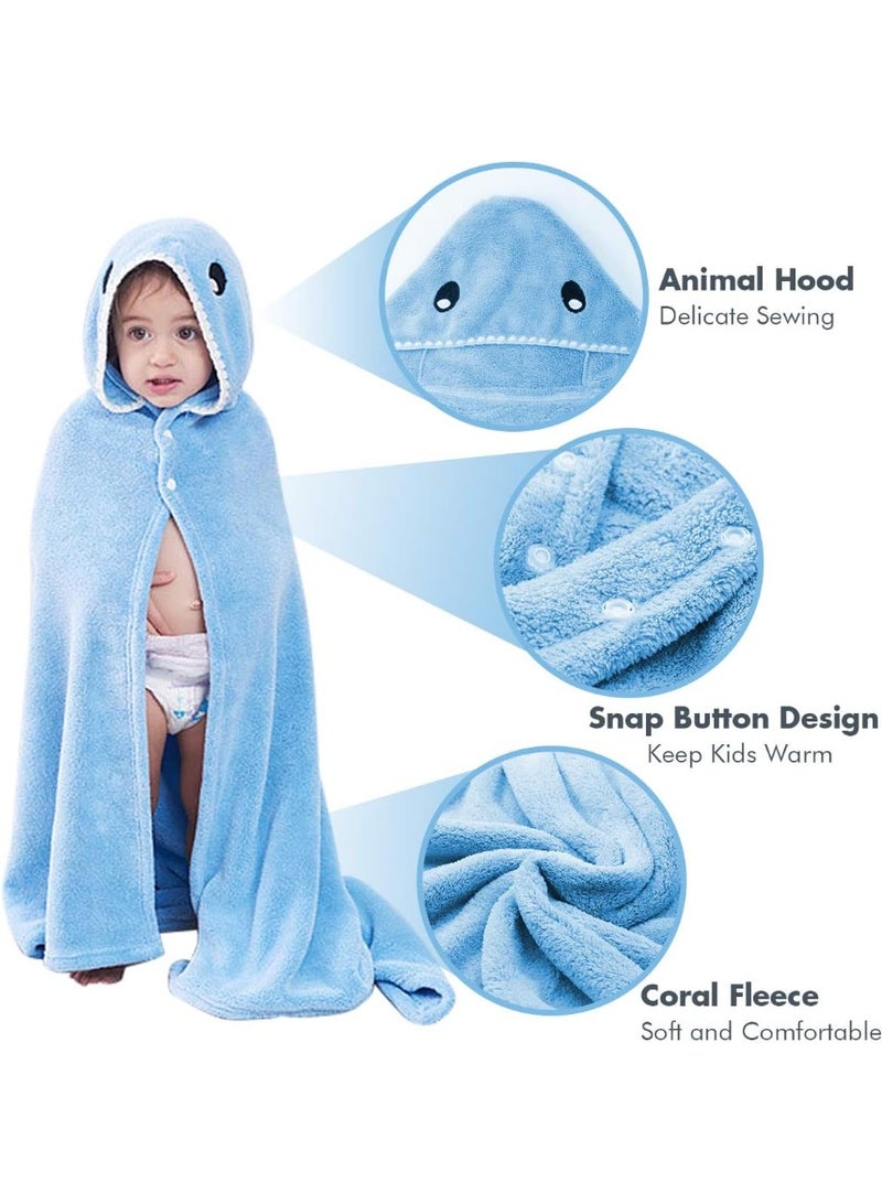 ChicAbode Kids Bath Towels, Cotton Hooded Towels, Super Soft Super Absorbent Bathrobe Blankets, Premium Oversized Poncho Robes, For Babies, Boys And Girls, For Tubs, Pools And Beaches - Image 3