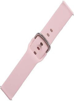 Generic Silicon classic waterproof watch replacement strap compatible for watch 22 mm - pink