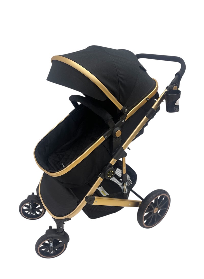 BURBAY 4‑in‑1 Convertible Baby Stroller – Stroller, Rocking Chair, Sling Carrier & Mummy Bag - Image 3