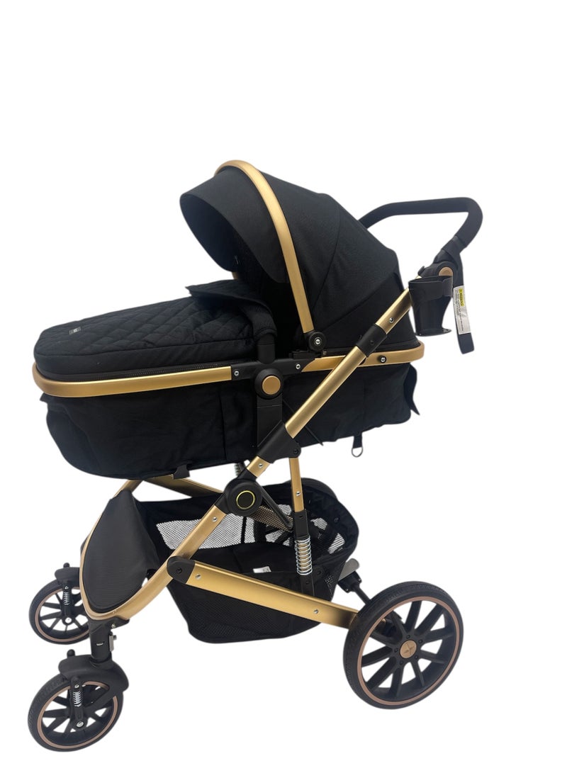 BURBAY 4‑in‑1 Convertible Baby Stroller – Stroller, Rocking Chair, Sling Carrier & Mummy Bag - Image 4