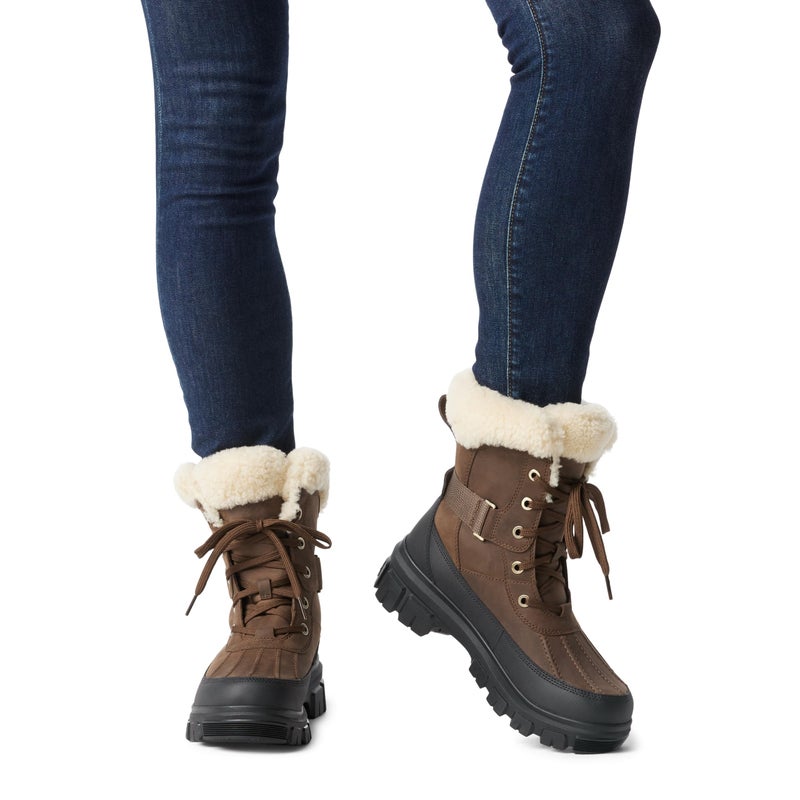 SOREL Women's Tivoli V Parc Waterproof Boot - Tobacco, Black - 8 - Image 2
