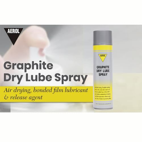 Aerol Graphite Dry Lube Grade 2012 (300g), Serviceable Temperature -20 to 450°C. Resists Shock Loads & Water. Black Coating for Gaskets, Motors & Belts - Image 4