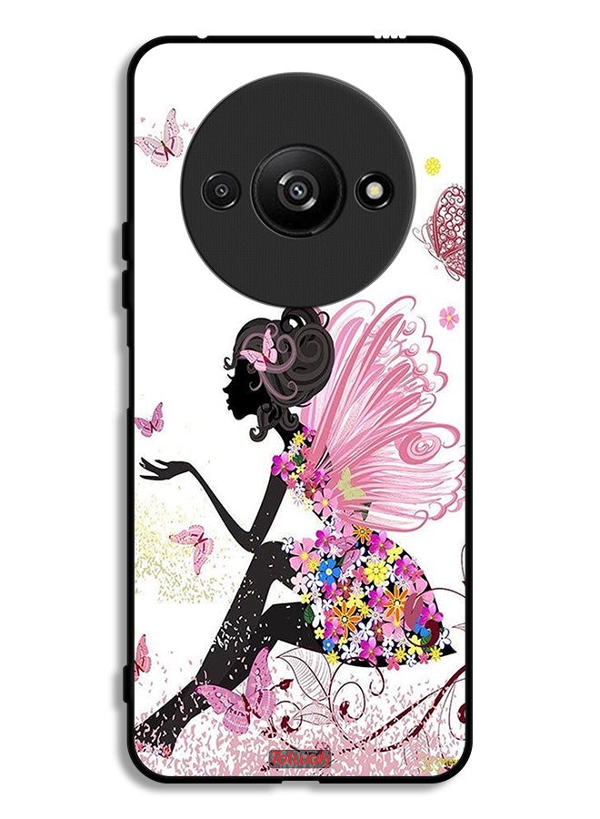 Tolwak Xiaomi Redmi A3 4G Protective Case Cover Butterfly Girl Artwork - Image 1