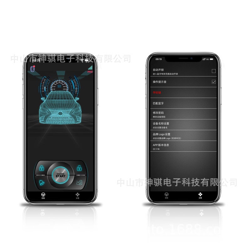 Shenqi Automobile Universal Mobile Phone Bluetooth Control Car One-Click Start Keyless Access Remote Start One-Way Anti-Theft Device - Image 4