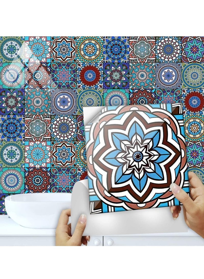 SYOSI 16 قطعة ملصقات جدارية مربعة 3D ديكال موزاييك زينة منزلية لغرفة المعيشة للمطبخ الحمام خزانة الأثاث درج ديكور 15 سم × 15 سم أخضر - Image 3