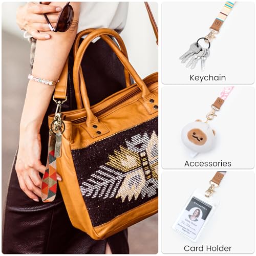 MNGARISTA Keychain Wristlet Key Chains Women Cute Keychain Wallet Key Chain Phone Wrist Strap Keychains for Women Men Car Keychains Key Chains for Car Keys Wallet Phone Case - Image 5