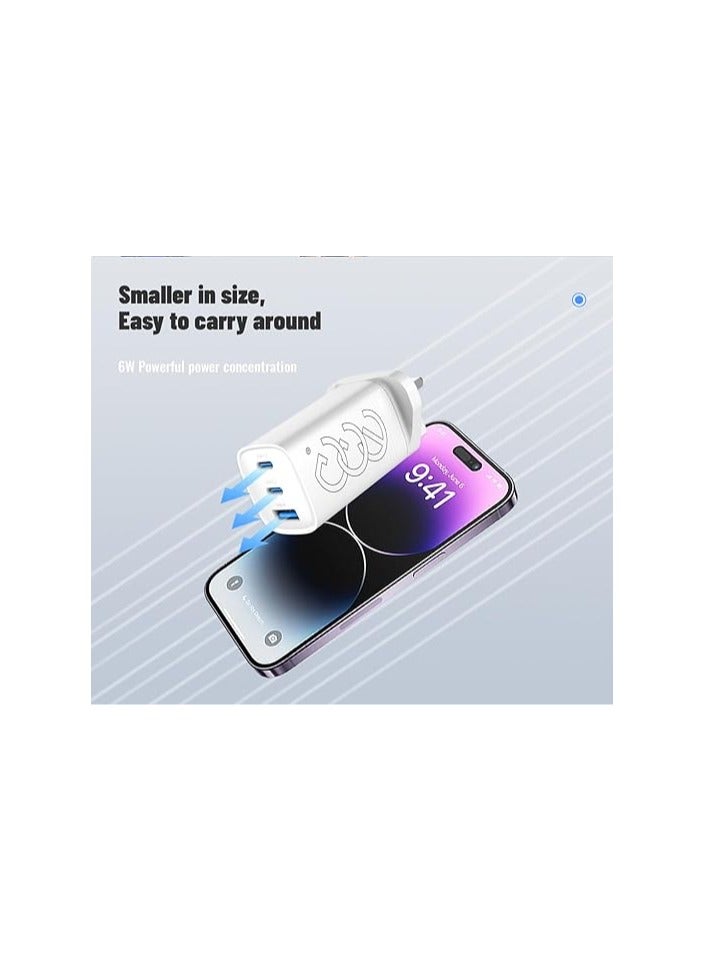 إج شاحن حائط سريع بمنفذ USB من نوع C بقوة 65 واط، متوافق مع ماك بوك برو/إير، إتش بي/ديل/لينوفو، آيباد برو/إير، آيفون 15 برو ماكس، جالكسي إس 24 - Image 4