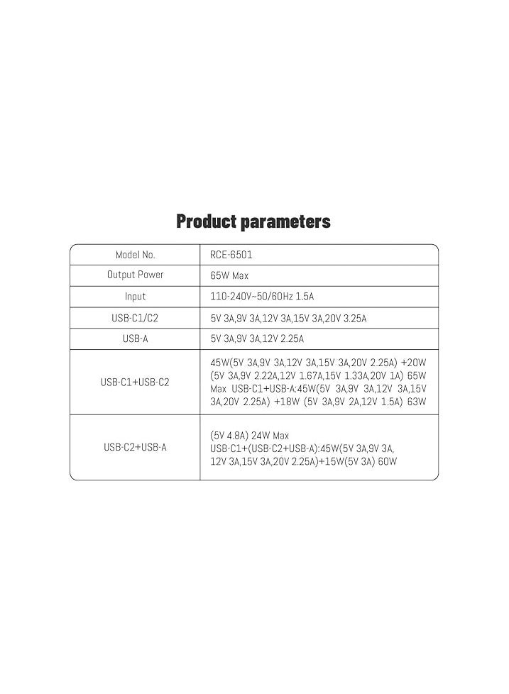 إج شاحن حائط سريع بمنفذ USB من نوع C بقوة 65 واط، متوافق مع ماك بوك برو/إير، إتش بي/ديل/لينوفو، آيباد برو/إير، آيفون 15 برو ماكس، جالكسي إس 24 - Image 2