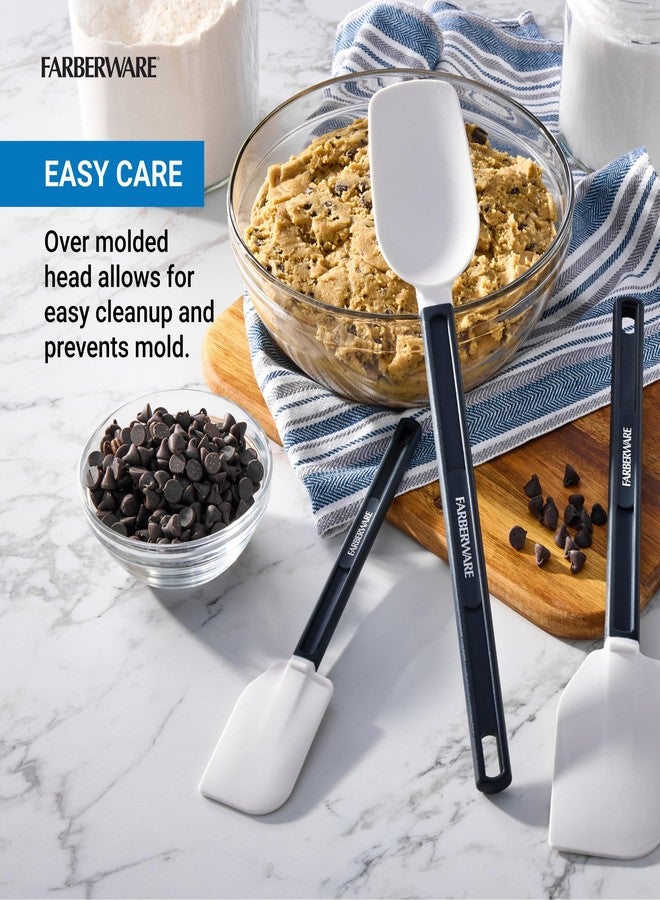 FARBERWARE Pro 3 Piece Silicone Spatula Set, 13.5 and 10 inch NSF Certified Cooking Tools - Image 3