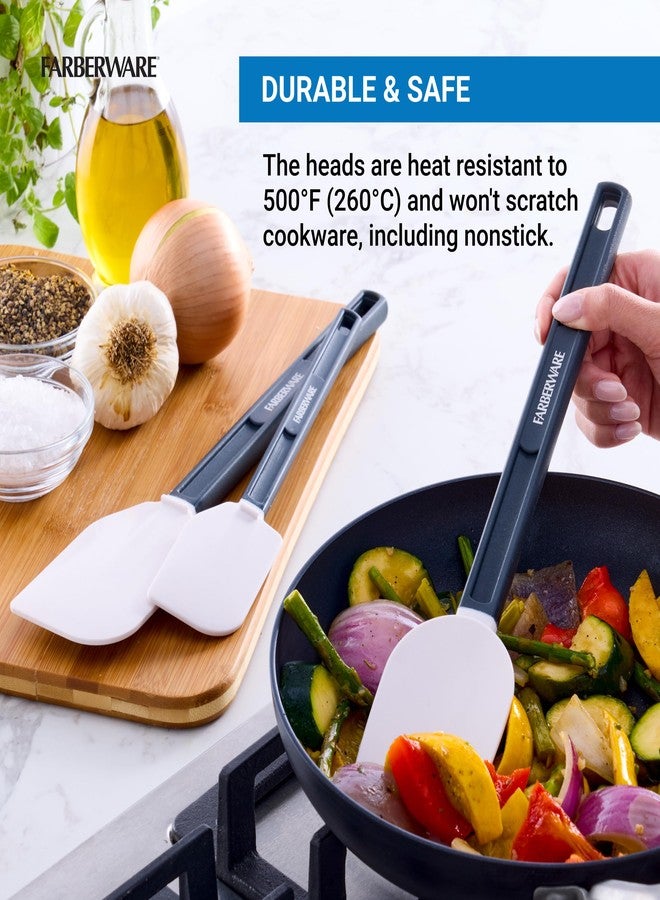 FARBERWARE Pro 3 Piece Silicone Spatula Set, 13.5 and 10 inch NSF Certified Cooking Tools - Image 5